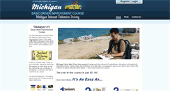 Desktop Screenshot of michiganinternetdefensivedriving.com